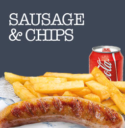 sausage and chips East Grinstead